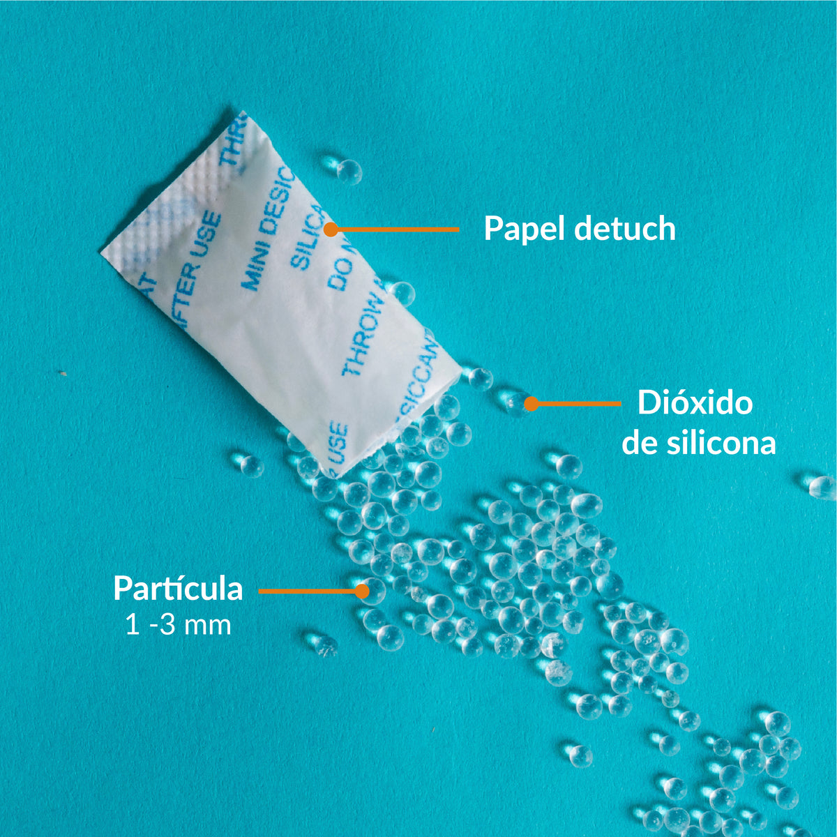 Especificaciones del sobre de 1 g