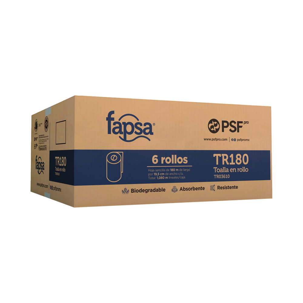 Kit Despachador + Caja de Toallas en Rollo Fapsa®