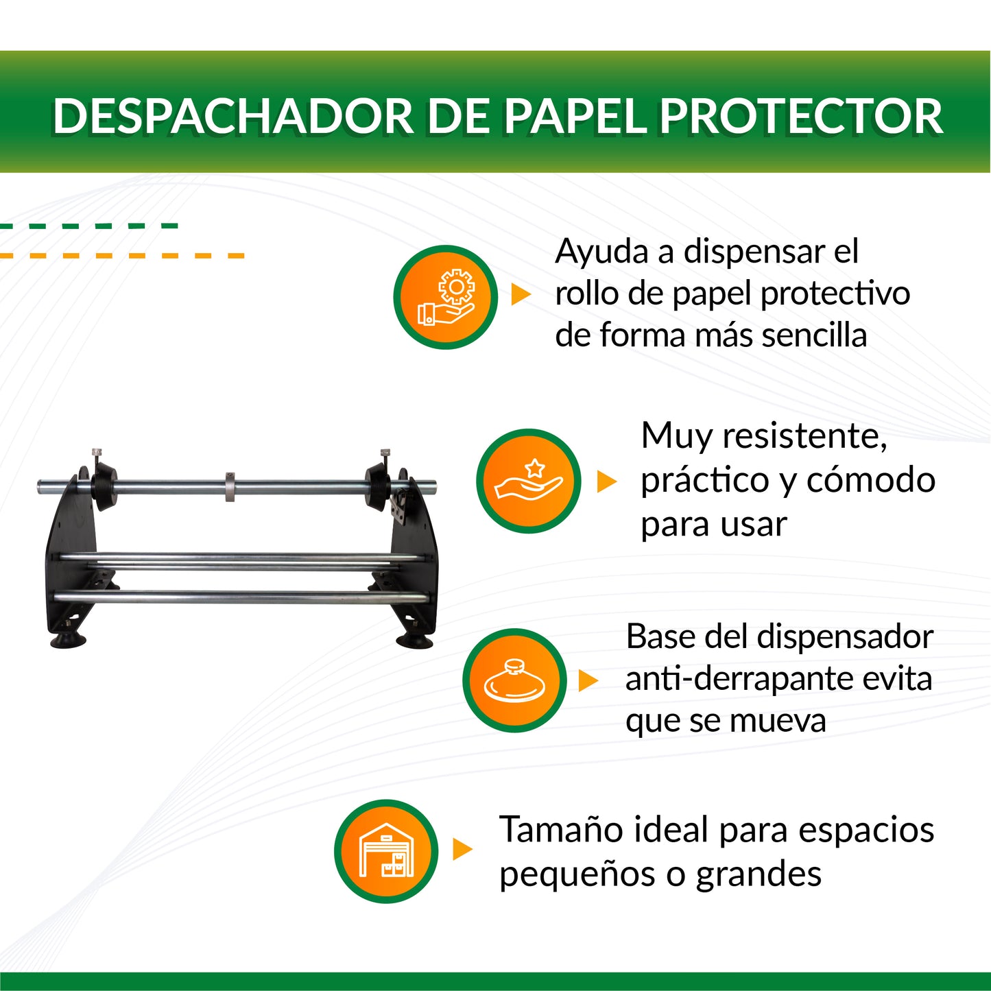 Despachador de Papel Protector para envolver
