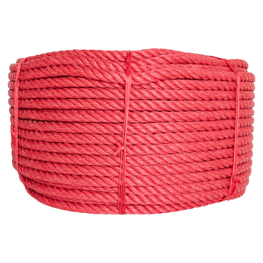 Cable de Polipropileno de 19 mm con 4 puntas Rojo