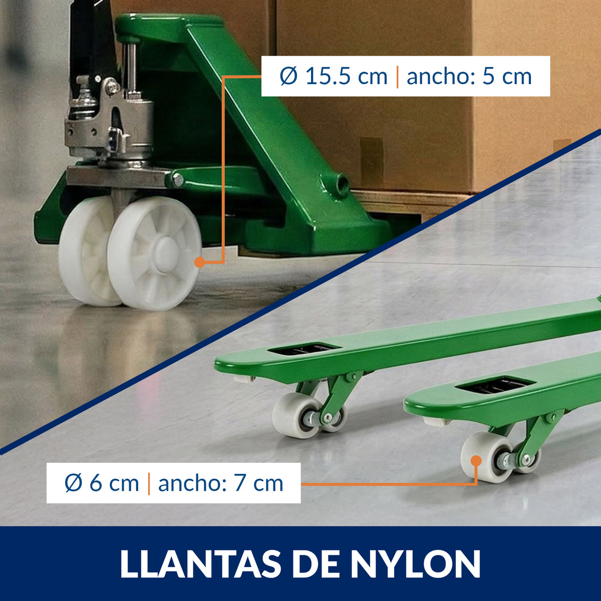 Patín Hidráulico Industrial de 2,000 y 3,000 kg