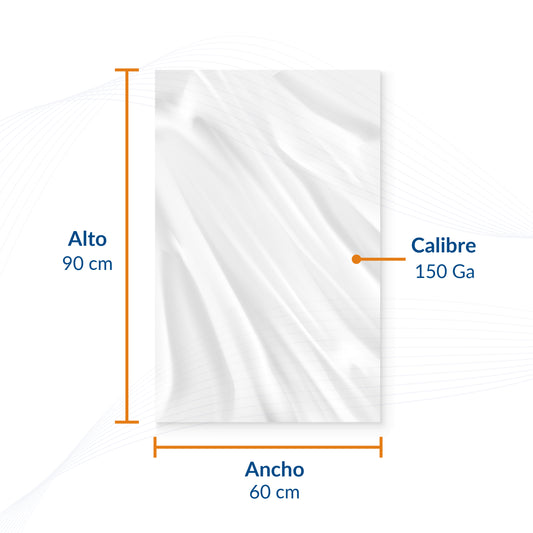 Bolsa de Polietileno Natural 60 x 90 (1 Kg)
