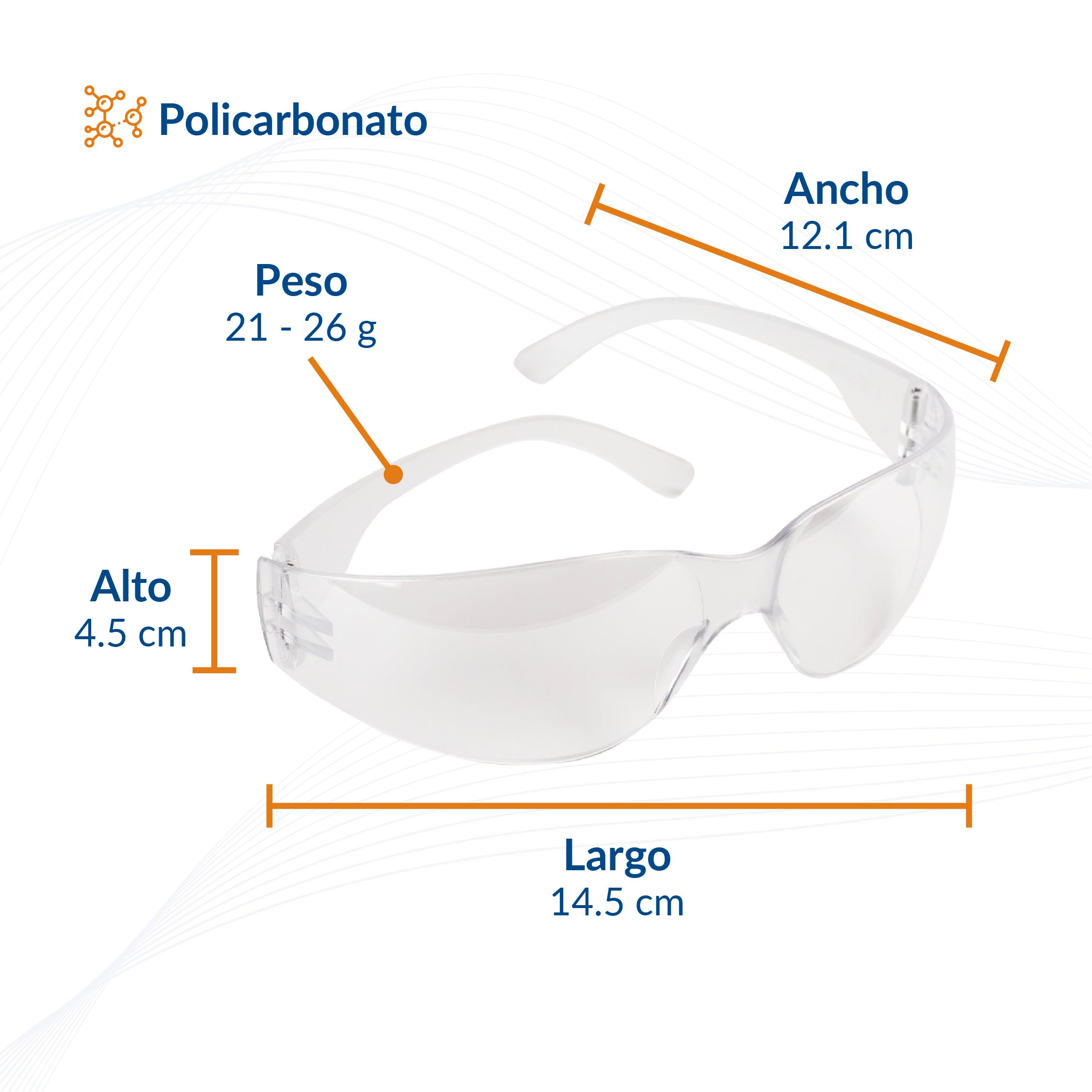 Lentes de Seguridad de Policarbonato – Packsys - Main Image