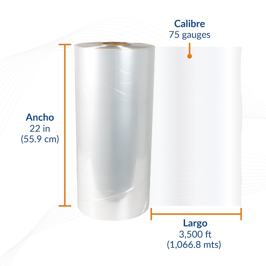 Película Poliolefina Termoencogible (POF) Calibre 75