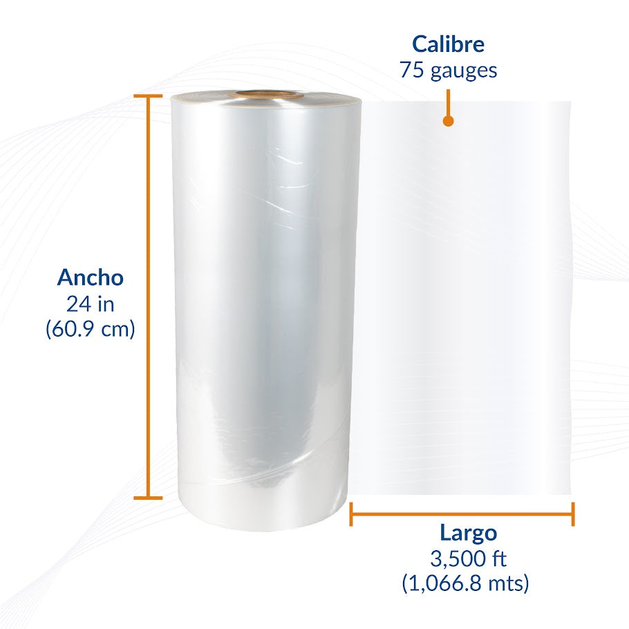 Película Poliolefina Termoencogible (POF) Calibre 75