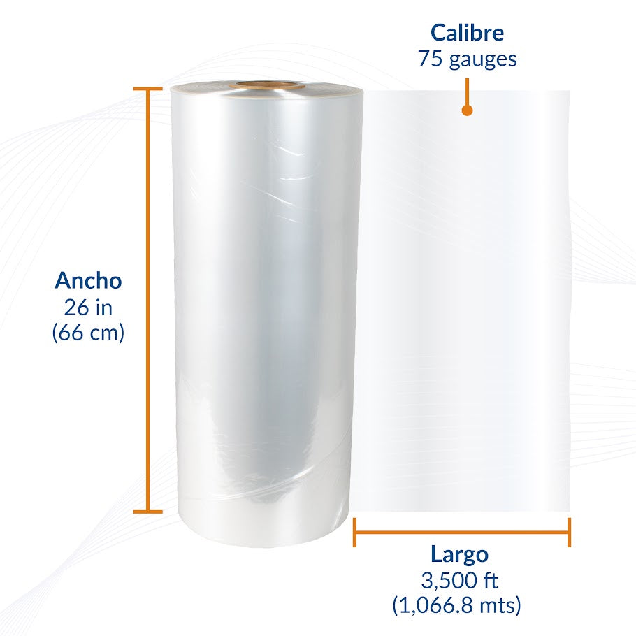 Película Poliolefina Termoencogible (POF) Calibre 75