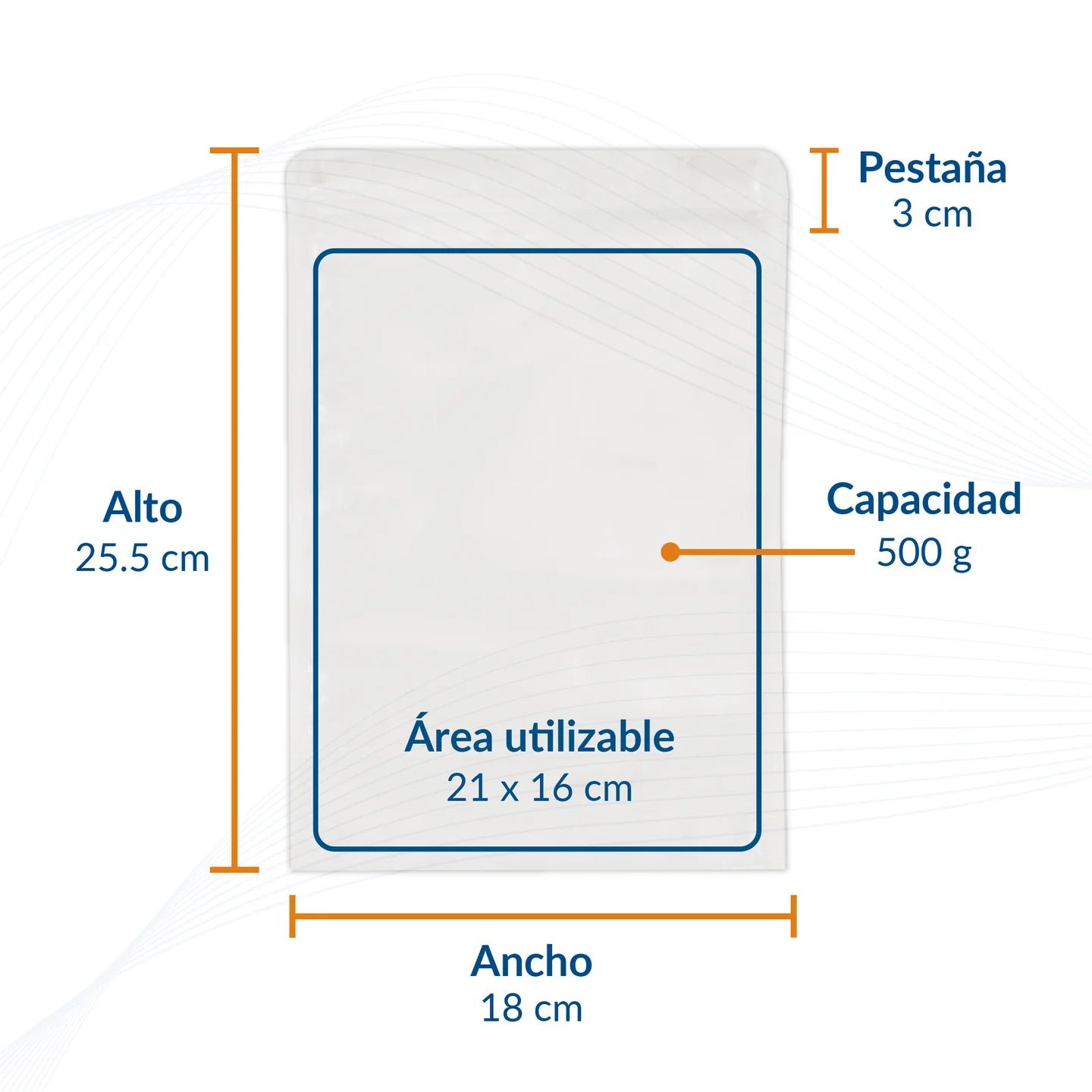 Kit Máquina Selladora de Impulso 200mm + 100 Bolsas Stand Up Pouch con zipper 18x26cm