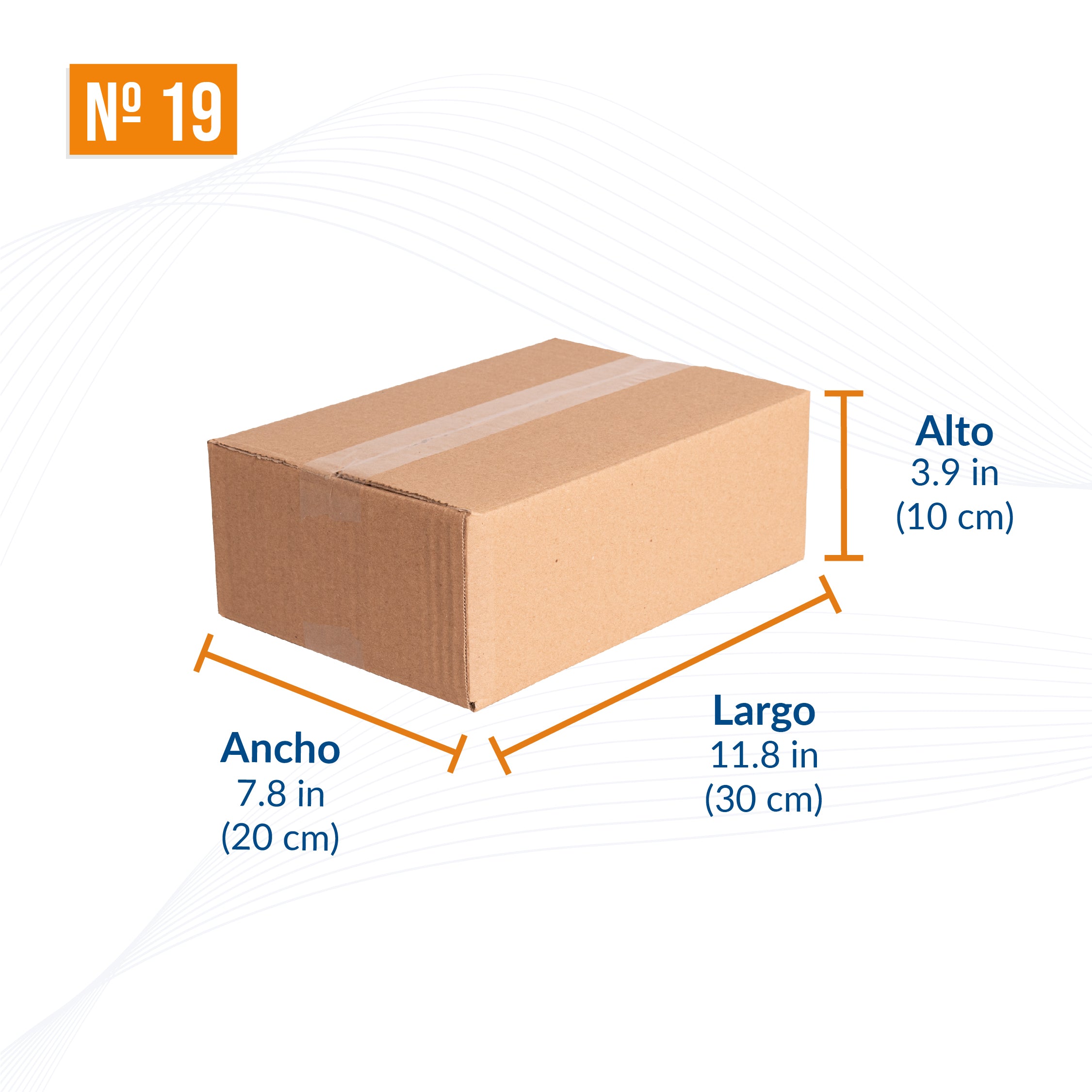 Caja Cartón 19x10x6 cm Automontable con Tapa - Cajas y Precintos