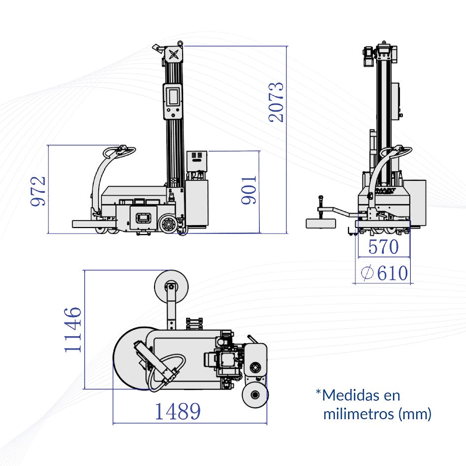 Robot Envolvedor R600 para Pallets con Película Stretch