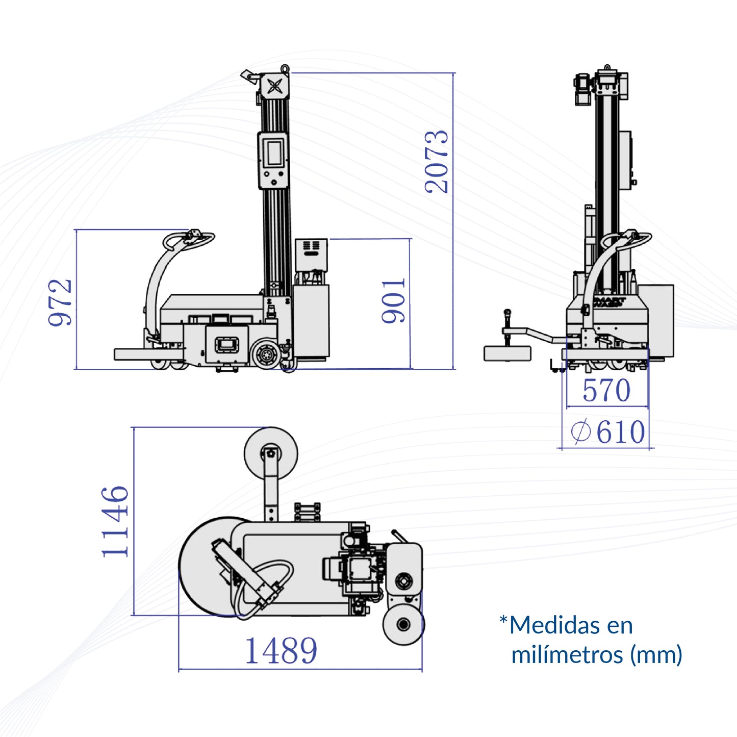 Robot Envolvedor R600 para Pallets con Película Stretch