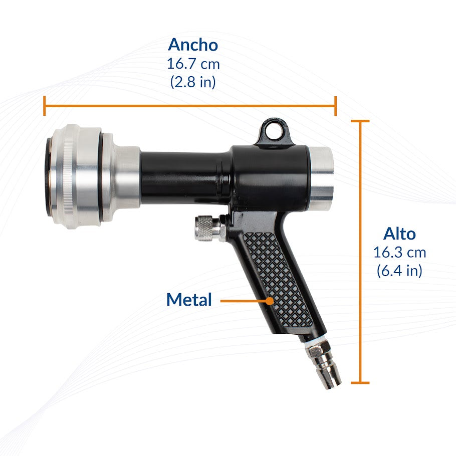 Pistola de Metal para Inflar Bolsas de Carga