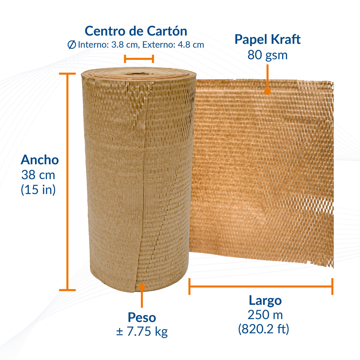 Rollo de Papel Protector para productos frágiles