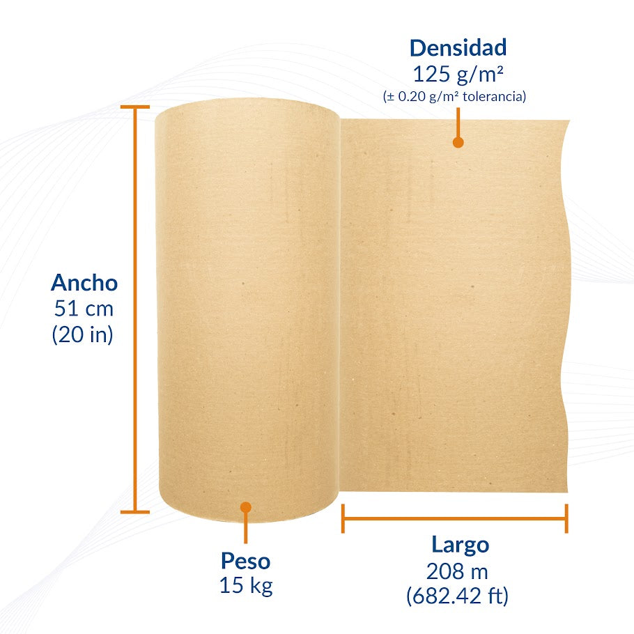 Rollos de papel kraft
