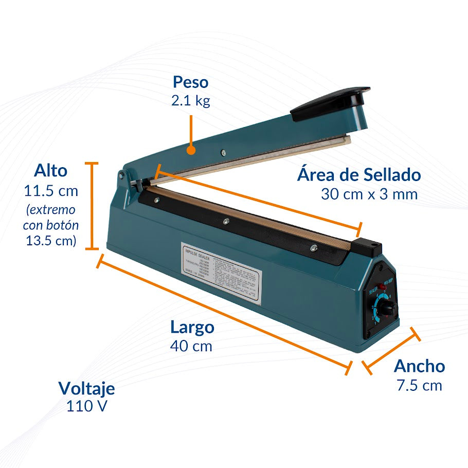 Máquina Selladora Manual de Impulso