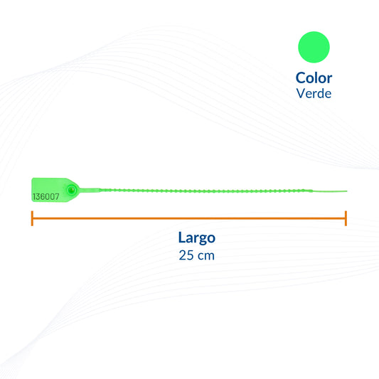 Sello de Seguridad Cola de Ratón 250mm