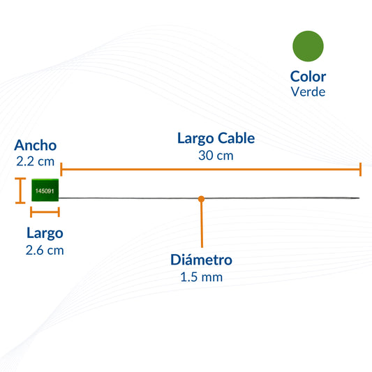 Sellos de Seguridad de Cable Aleación de Aluminio