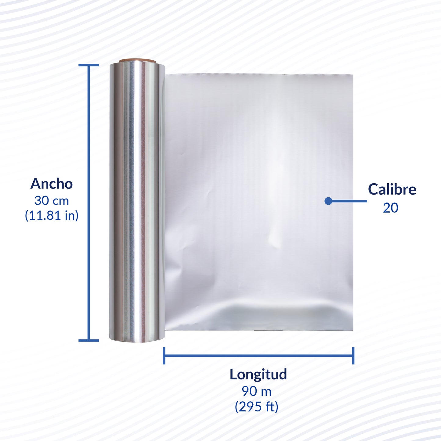 Papel Aluminio Aluking´s 400 con despachador