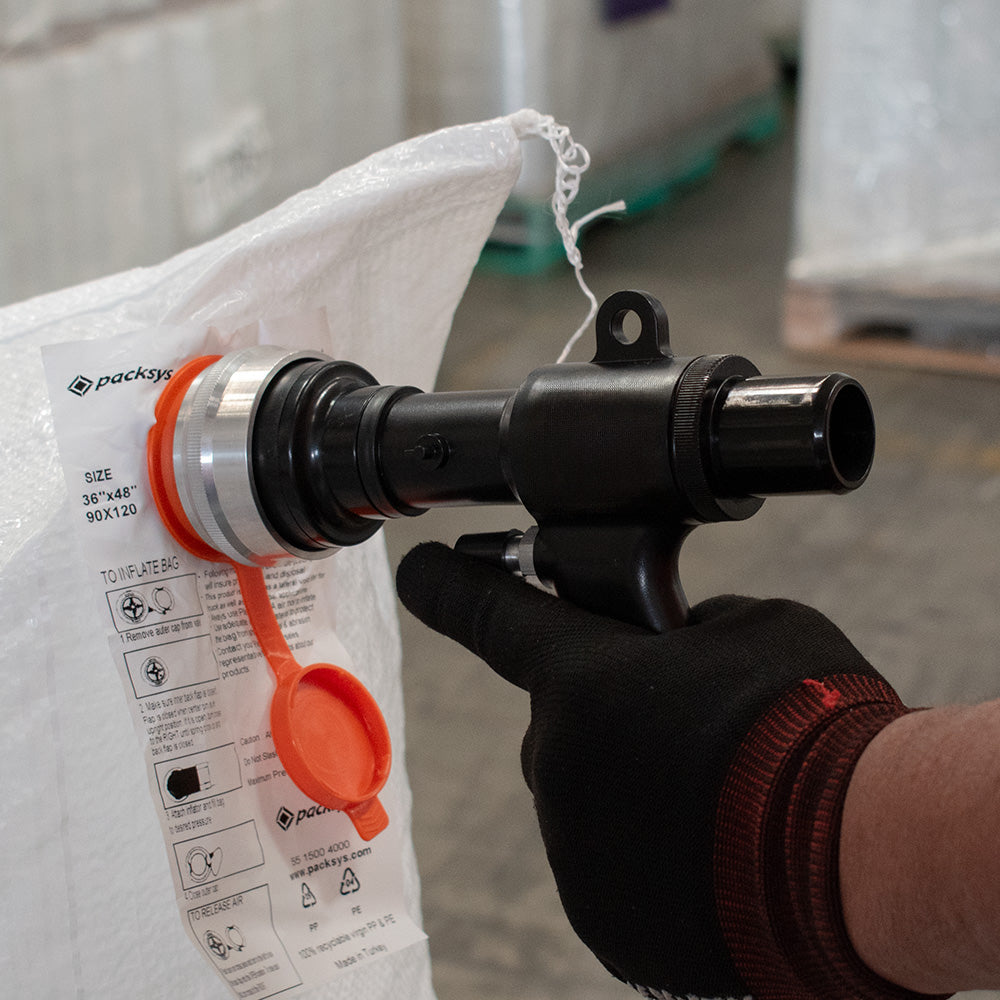 Pistola de Plástico para Inflar Bolsas de Carga