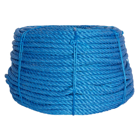 Cable de Polipropileno de 19 mm con 4 puntas azul