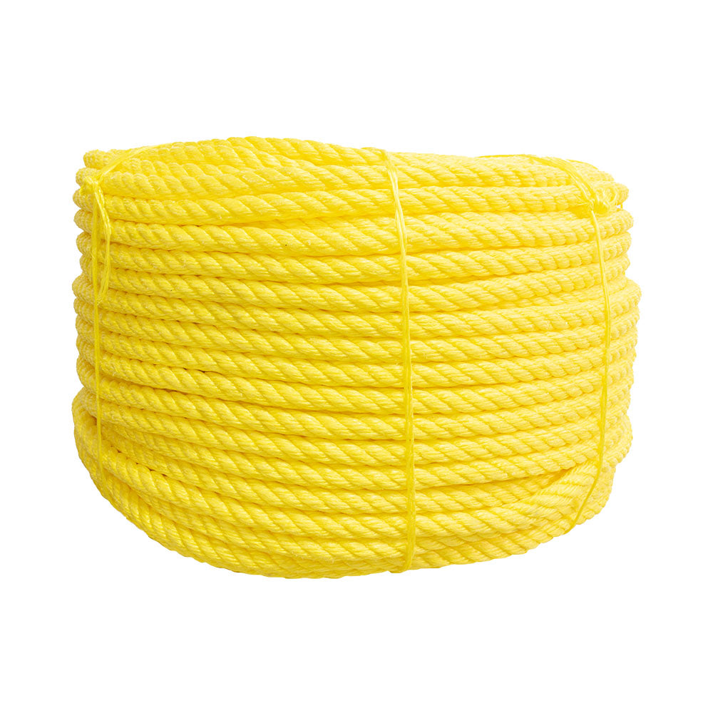 Cable de Polipropileno de 19 mm con 4 puntas amarillo