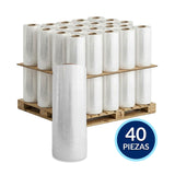 Película automática AR, tarima de 40 rollos