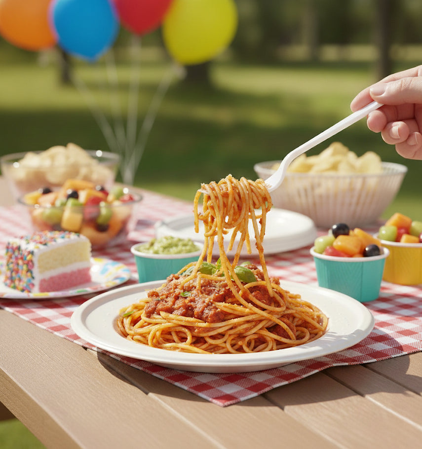 Tenedor Grande Fantasy – Color Blanco (1000 piezas)