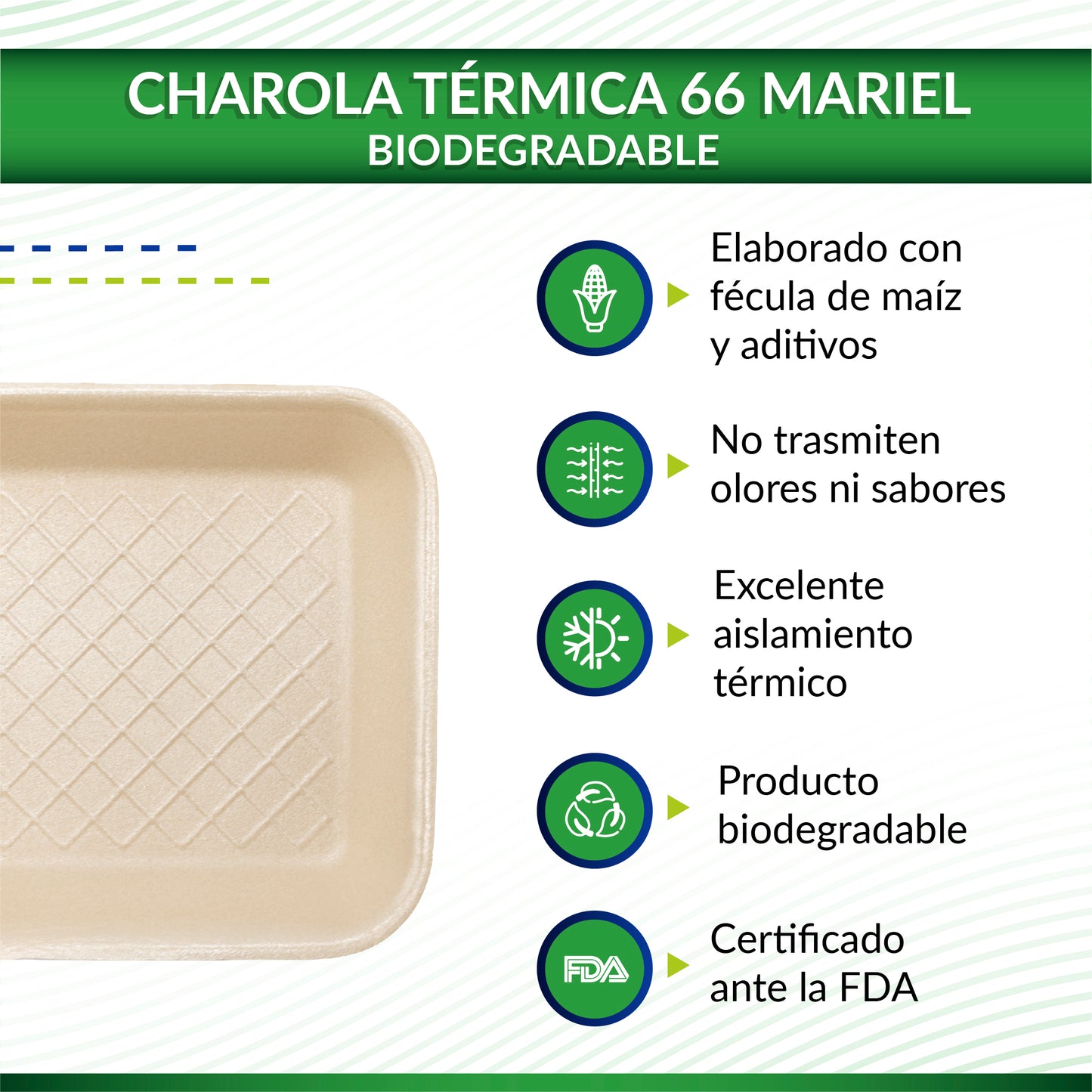 Charola térmica bio Mariel 066