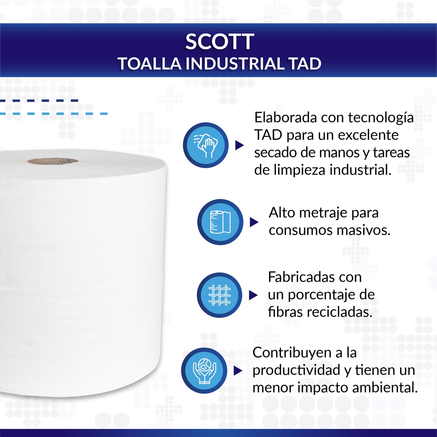 Scott® Toalla Industrial TAD 500 mts
