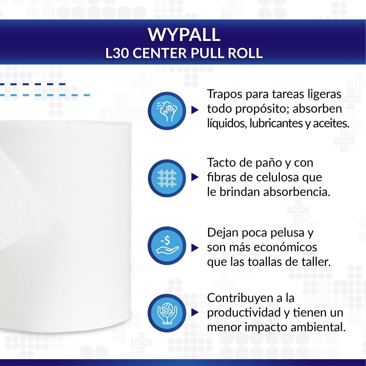 WYPALL® L30 Center Pull Roll, 300wx2