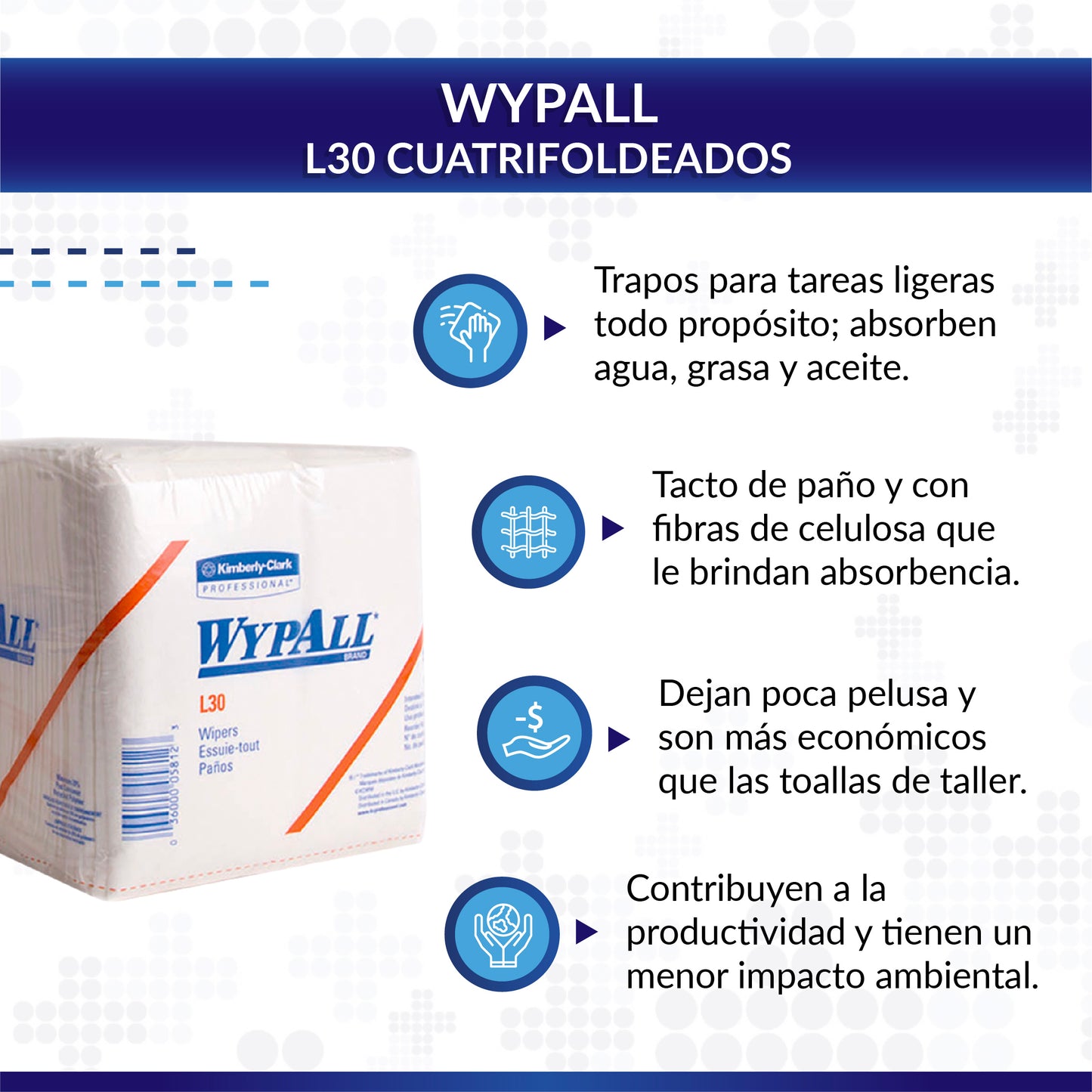 WYPALL® L30 Cuatrifoldeados 90wx12