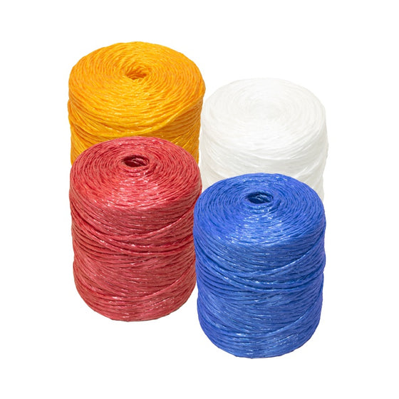 Rollos de rafia fibrilada calibre 2 en varios colores