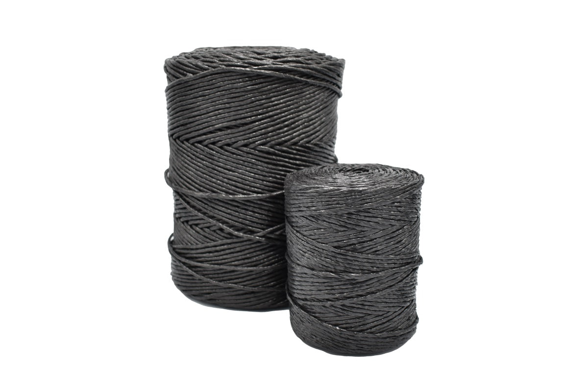Rollos de rafia negra calibre 3