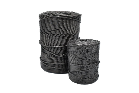 Rollos de rafia negra calibre 3