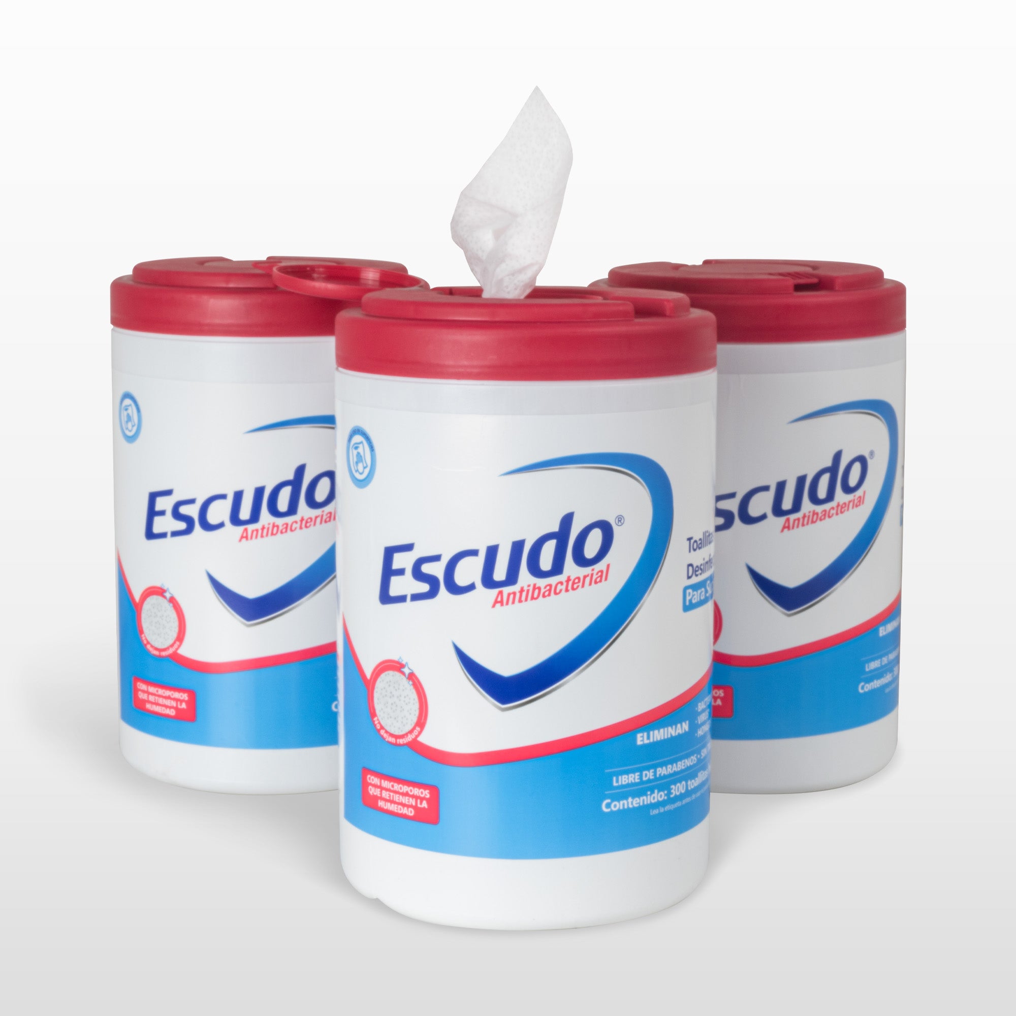 ESCUDO Toallitas Desinfectantes Bote de 6 x 7 Aroma Neutro - Toallitas  Sanitizantes y para Desinfección de Superficies - 360RX9
