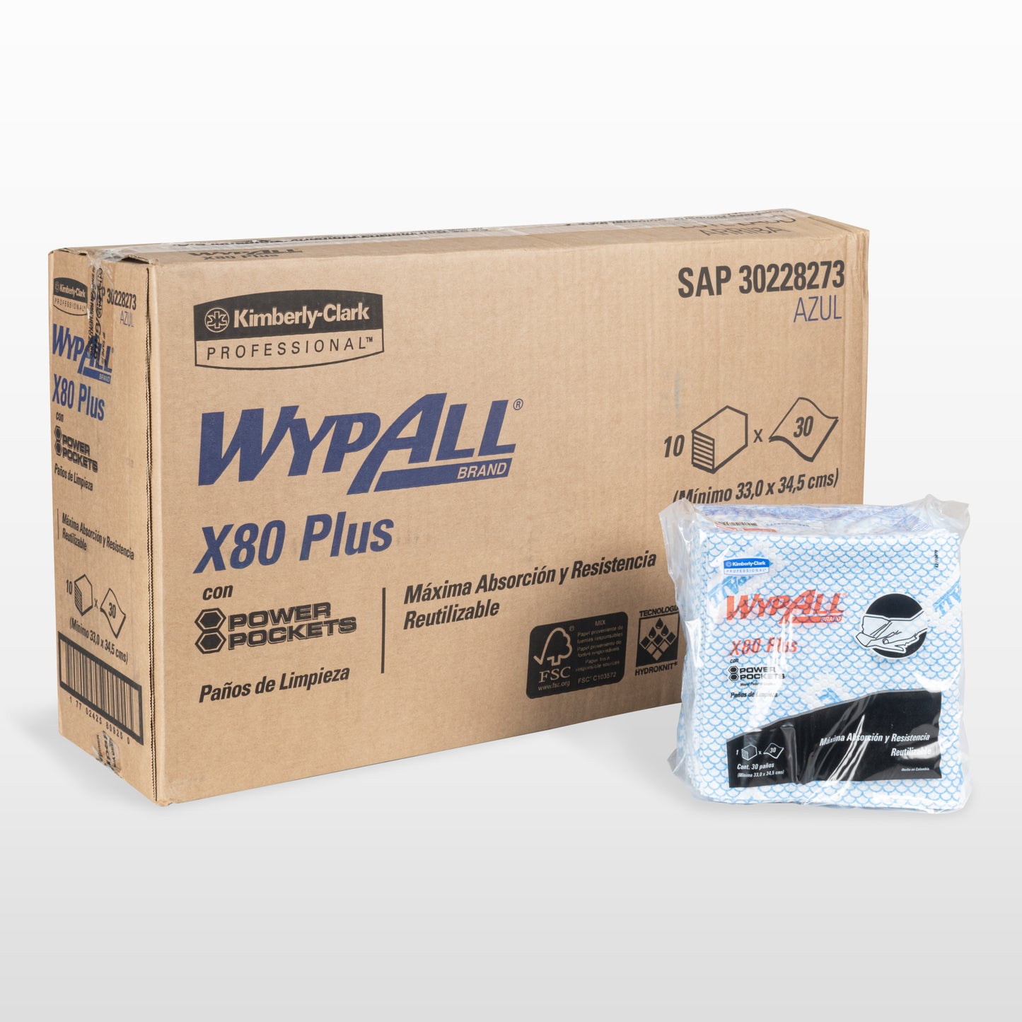 WYPALL® X80Plus Food Service Azul