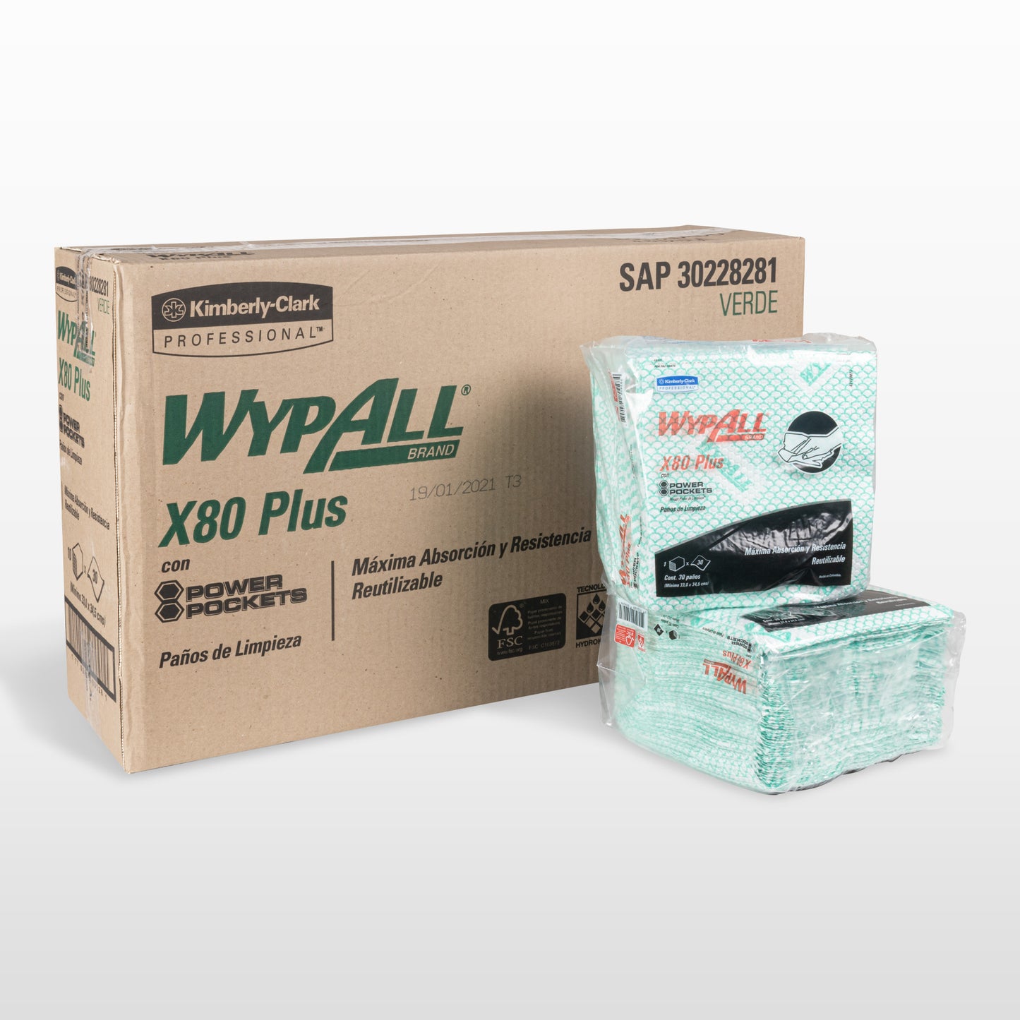 WYPALL® X80Plus Food Service Verde