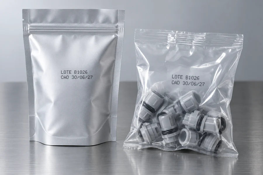 Bolsas y película con lote y caducidad